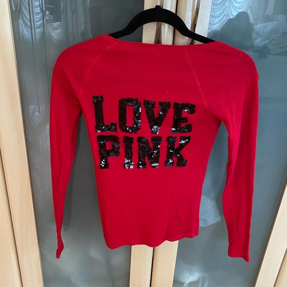 Victoria Secret Pink Thermal Top Size XS - Picture 2 of 3